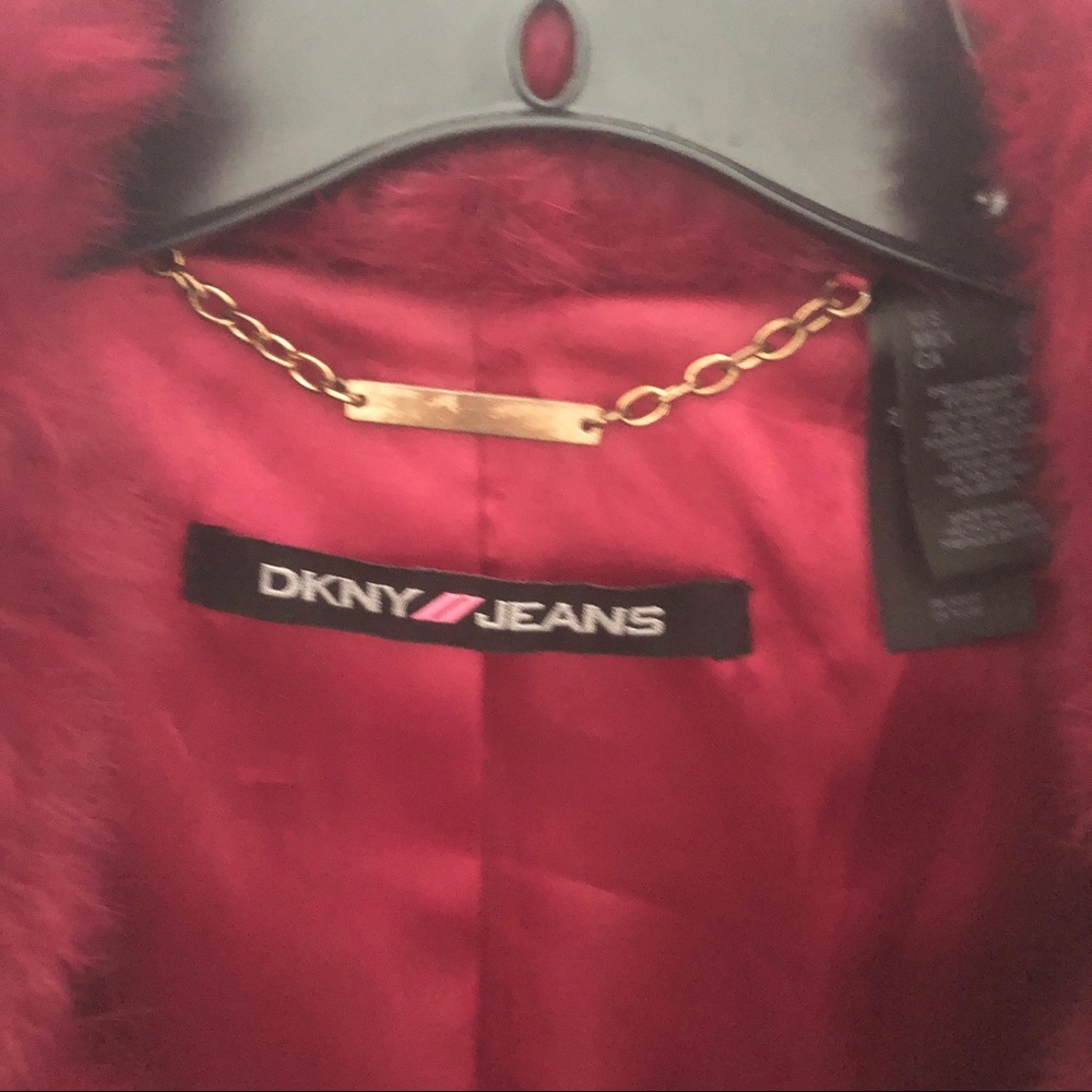 DKNY Rabbit Fur Jacket - Picture 4 of 6